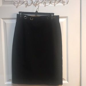 Business skirt with slit in back